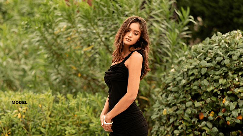 woman model with nice skin after trying ectoin