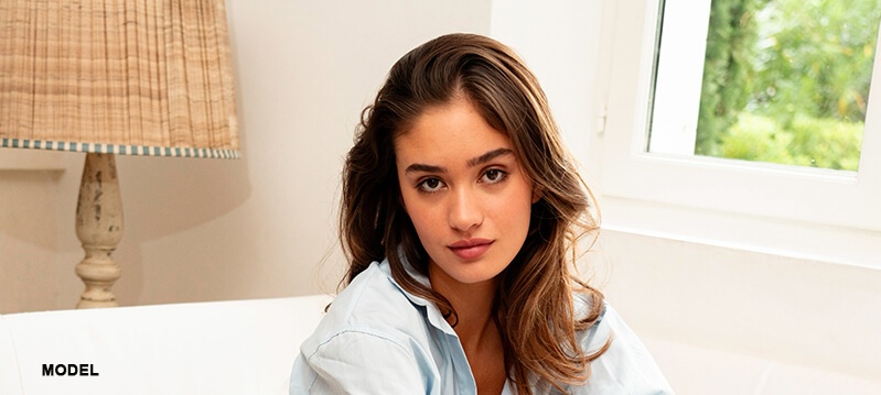 woman with clear skin