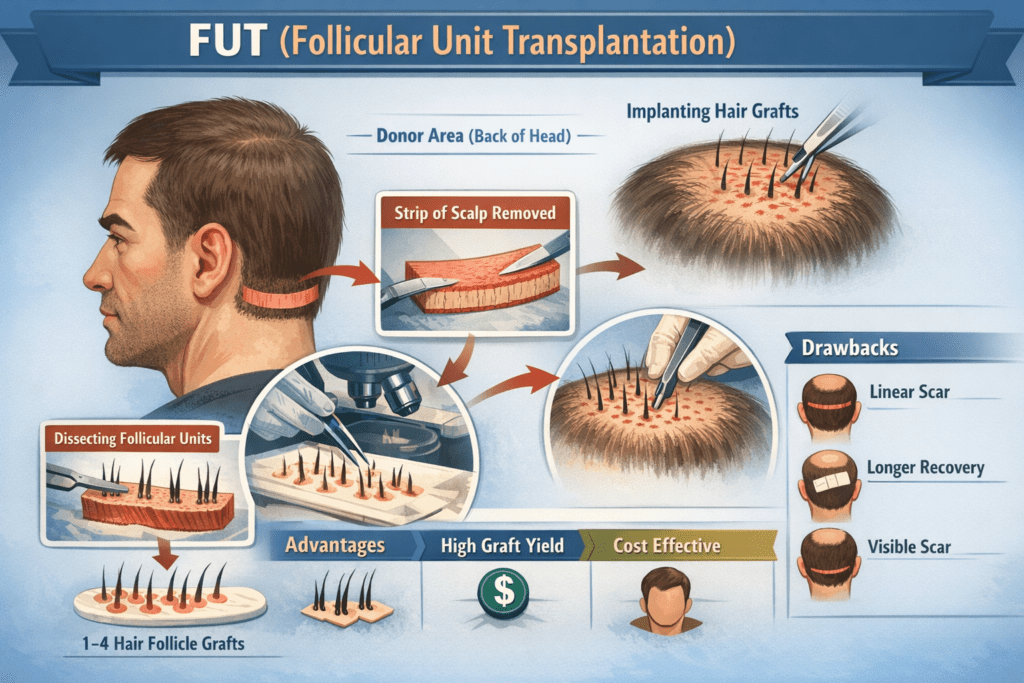Follicular Unit Transplantation diagram