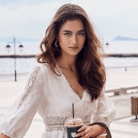 outdoors woman with intense look