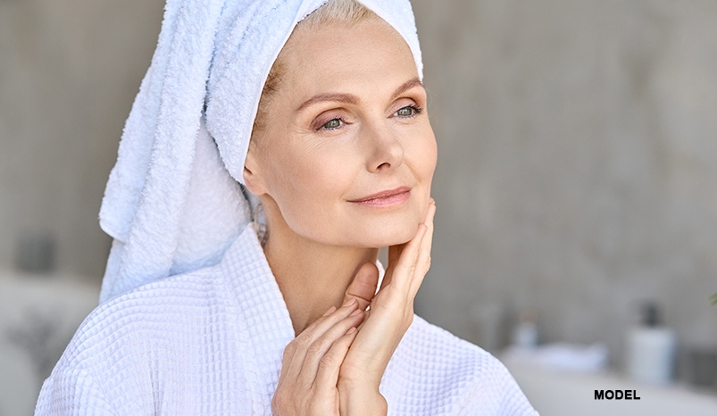woman facial volume