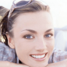 acne free woman