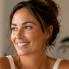 thumbnail happy woman with tan skin after tanning drops regimen